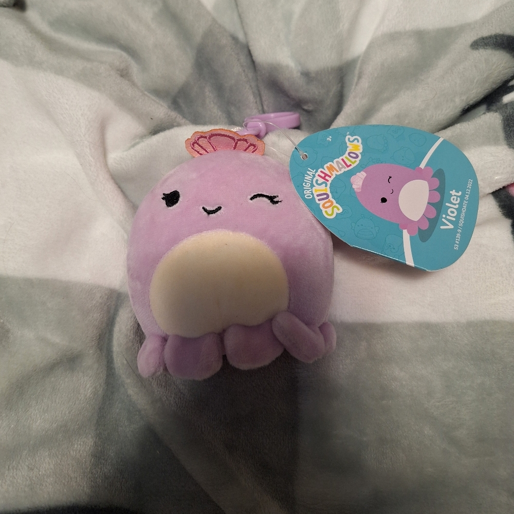 Squishmallow Violet Clip